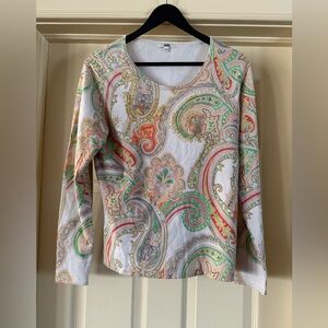 TABI | 90s Paisley Beaded Sweater
